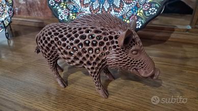 cinghiale intrecciato finto legno