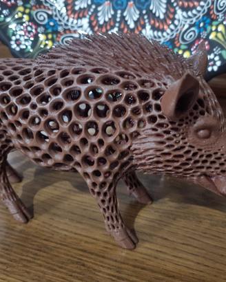 cinghiale intrecciato finto legno