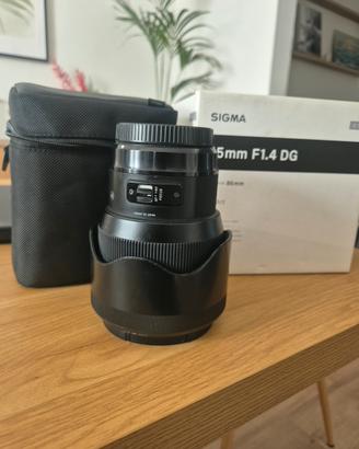 sigma 85mm 1.4 art  montura ef ( canon)