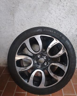 CERCHIO IN LEGA  GOMMATO NUOVO FIAT 500L TREKKING 