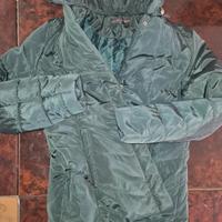 Giacca trapuntata verde smeraldo