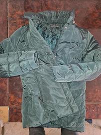 Giacca trapuntata verde smeraldo
