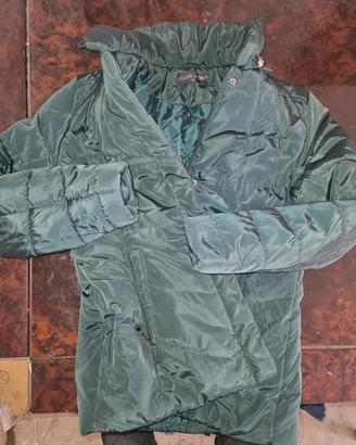 Giacca trapuntata verde smeraldo