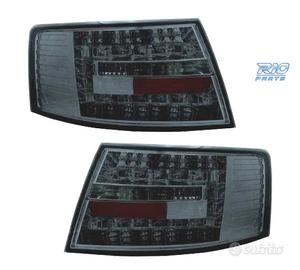FANALI AUDI A6 4F 04-08 LED FONDO CROMATO FUMÉ