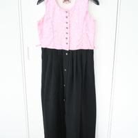 Vestito Tirolese Rosa Nero