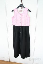 Vestito Tirolese Rosa Nero