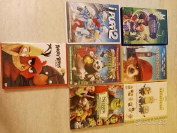 set di n. 7 DVD per bambini/ ragazzi 