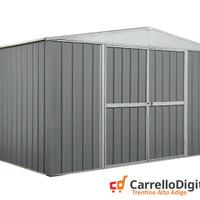 Box in lamiera Acciaio 360x260cm 9mq grigio chiaro