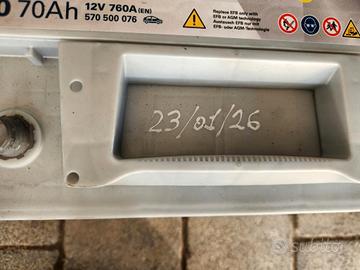 batteria varta n70 70Ah EFB