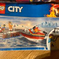 Lego city pompieri incendio al porto 60213