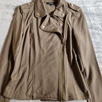 Giacca stile chiodo verde militare Denny Rose tagl