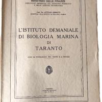 Biologia Marina Taranto. 1932- Cerruti. Cressati.