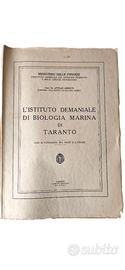 Biologia Marina Taranto. 1932- Cerruti. Cressati.