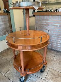 🍾 Carrello Bar Rotondo Professionale
