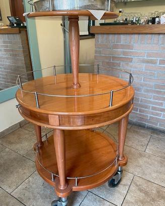 🍾 Carrello Bar Rotondo Professionale