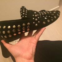 Mocassini moda frange borchie