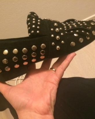 Mocassini moda frange borchie