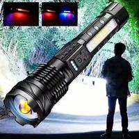 Torcia con lcd luce led ricaricabile potente
