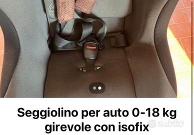 Seggiolino auto isofix 0-18 girevole