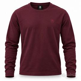 Maglia Manica Lunga G-STAR RAW Uomo Bordeaux Burgu