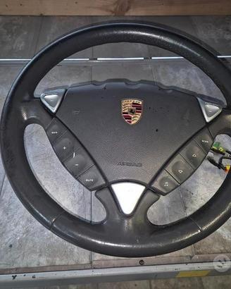Volante In Pelle Completo Per Porsche Cayenne 2005