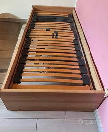 Letto sing. ortop./sanitario con doghe elettriche