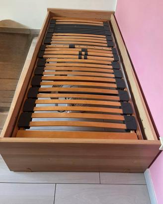 Letto sing. ortop./sanitario con doghe elettriche