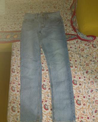 Jeans Benetton 28 Lavaggio Chiaro Pari al Nuovo