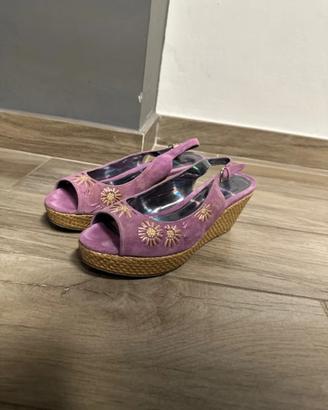 Scarpe plateau lilla