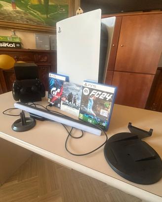 Playstation5 (disco) + 1 controller + giochi