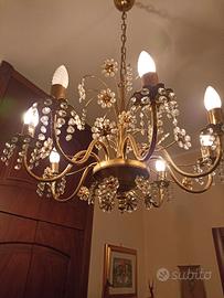 Coppia lampadari in cristal e applique coordinate 