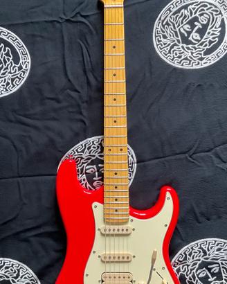 Chitarra Elettrica Di Carlo Guitars ST HSS Red 
