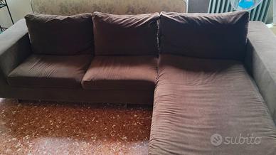 DIVANO VELLUTO CON CHAISE LOUNGE