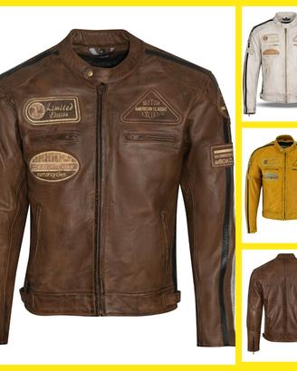 Giubbotto pelle Uomo Vintage Custom Harley Davidso
