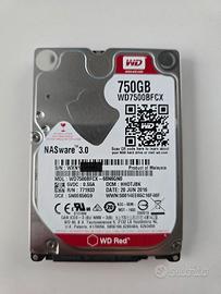 Hard Disk WD Red 750GB (Modello NASware 3.0)