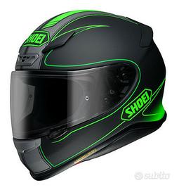 Casco Shoei NXR Flagger  TC-4 Nero Verde, NUOVO