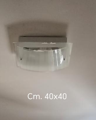 Applique a soffitto in vetro 