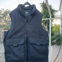 gilet nero imbottito da uomo zara taglia L