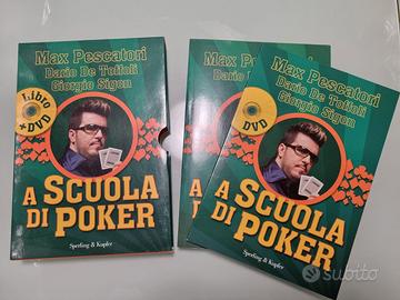 Libro "A scuola di poker" Max Pescatori con DVD