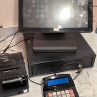 Cassa con  touch screen per attività commerciale