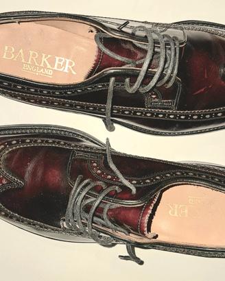 scarpa BARKER England stile derby mod.stringata