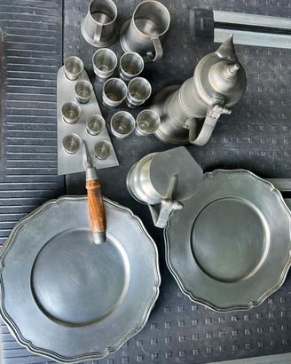 Servizio anni 60 in Peltro