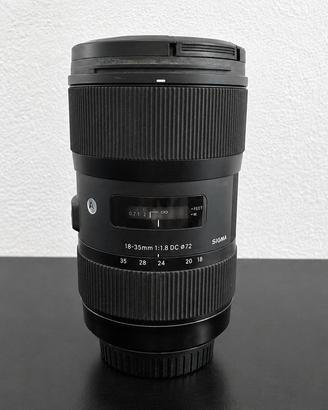 Sigma 18-35mm f/1.8 DC HSM Art - attacco Canon