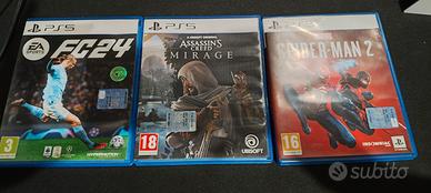 tre giochi PlayStation 5