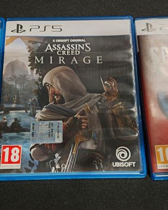tre giochi PlayStation 5