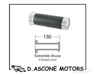 Coppia manopole carbon look in pvc UNIVERSALI