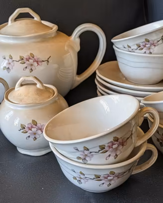 Servizio da tè Laveno SCI "Diamondstone" – Vintage