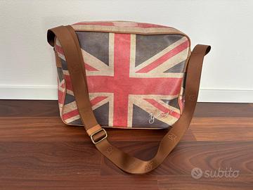Borsa Tracolla Ynot con stampa Union Jack
