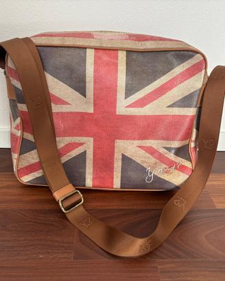 Borsa Tracolla Ynot con stampa Union Jack