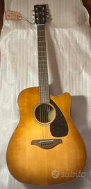 YAMAHA FGX800C SAND BU Chitarra Elettrica Acustica